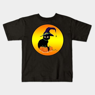 Halloween cat Kids T-Shirt